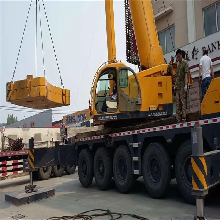 大悟当地吊车出租|机器吊装|75吨|工厂搬迁服务